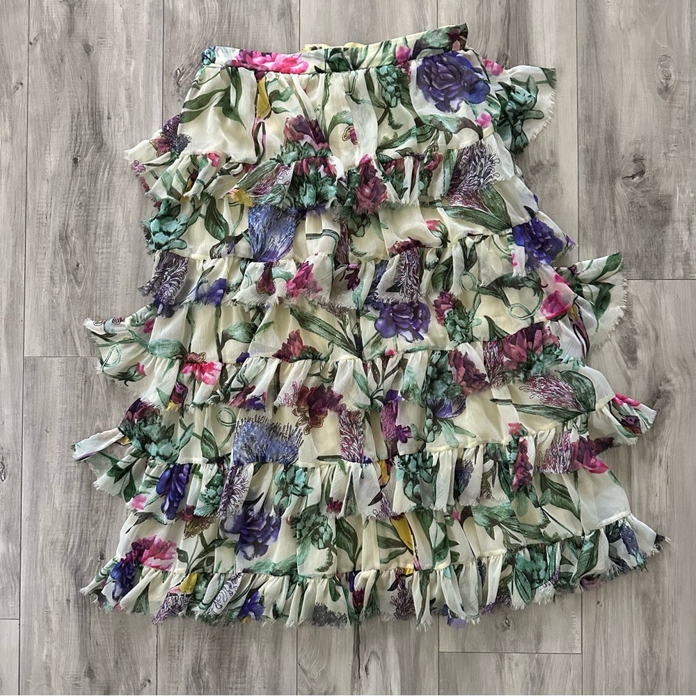 Floral Ruffle Skirt